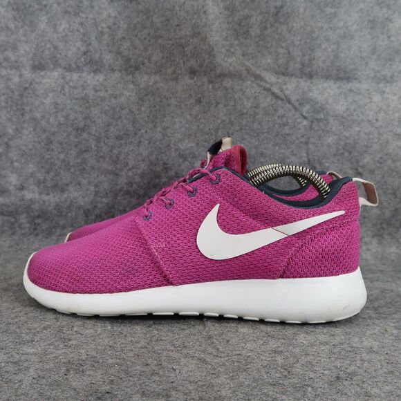 Nike Shoes Womens 7.5 Athletic Trainers Roshe Run Lifestyle Active Comfort Pink - Picture 5 of 14